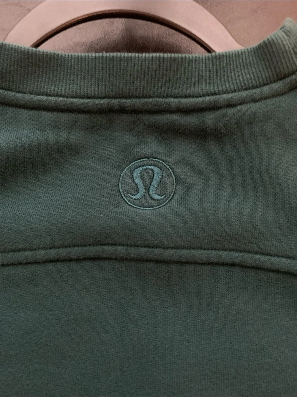 Lululemon Green Wordmark Scuba, Sz M/L Good Condition